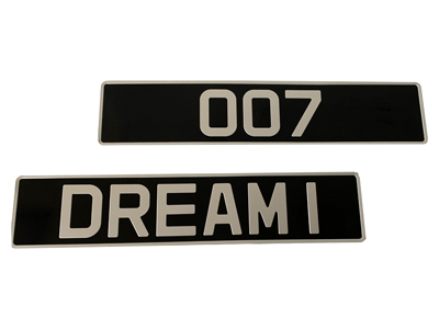 Number Plates Props, Prop Hire