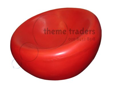 Red Pod Chair Props, Prop Hire