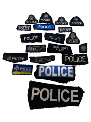 Police Patches Props, Prop Hire