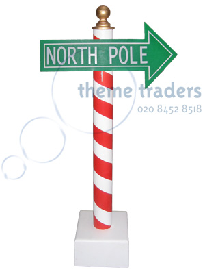 Santas Grotto Sign posts Props, Prop Hire