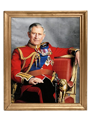 Prince Charles Portrait Props, Prop Hire