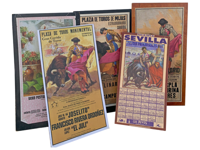 Spanish Bullfight Posters Props, Prop Hire