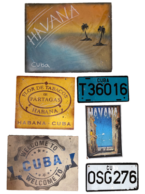 Cuban Havana Signs and Posters Props, Prop Hire