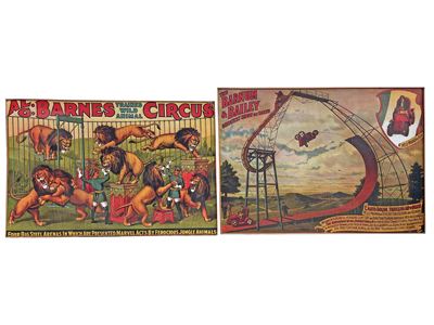 Vintage Circus Posters Props, Prop Hire