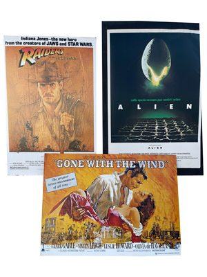 Classic Movie Posters Props, Prop Hire