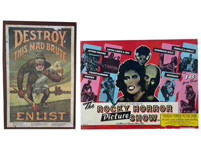 Classic Movies Period Posters Props, Prop Hire