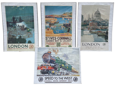 UK British Travel Posters Props, Prop Hire