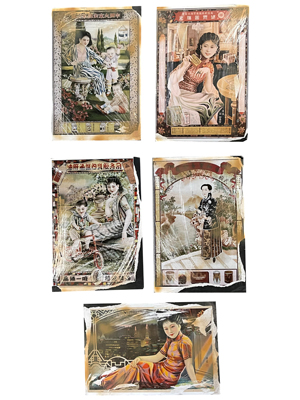 China Period Mounted Posters Props, Prop Hire