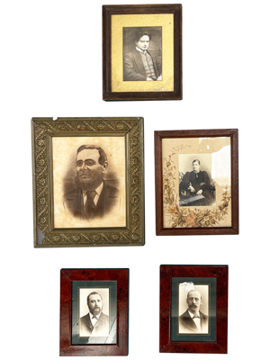 Period Victorian Framed Portraits Props, Prop Hire