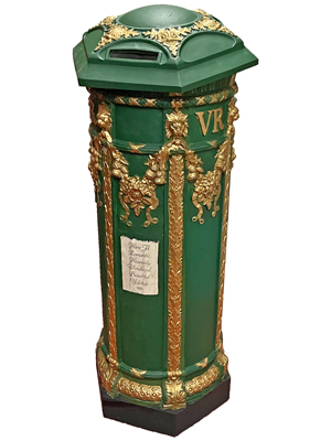 Ornate Victorian Rare Postbox Props, Prop Hire