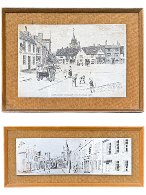 Metal Etching Street Scenes Aylesbury Props, Prop Hire