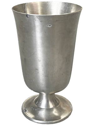 Extra Large Pewter Goblets Props, Prop Hire