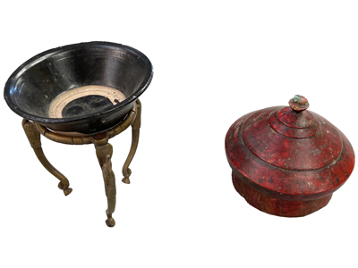 Ancient Ritual Burner and Incense Box Props, Prop Hire