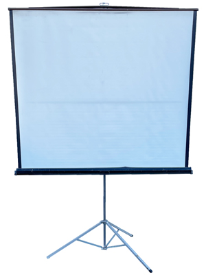 Retro Portable Projection Screen Props, Prop Hire