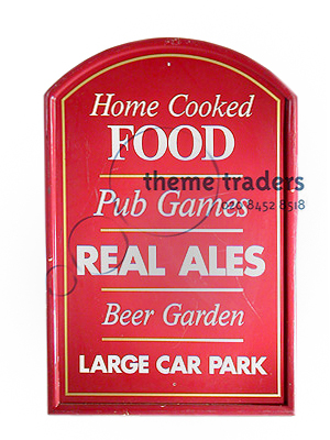 Freestanding A Frame Vintage Food Sign Props, Prop Hire