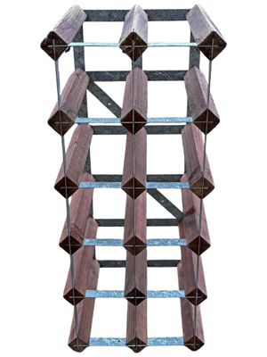 Wooden Bottle Rack Props, Prop Hire