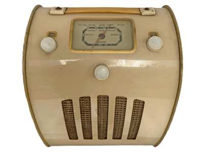 Retro Cream Ever Ready Radio Props, Prop Hire