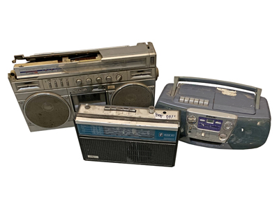 Bomblast Deconstructed Radios Props, Prop Hire