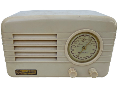 Champion TRF784 Radio (1952) Props, Prop Hire