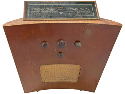 Murphy Vintage Walnut Floorstanding Prestige Radio Props, Prop Hire