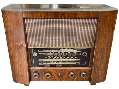 Large Decca Vintage Radio Props, Prop Hire