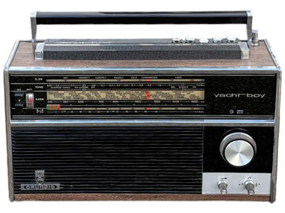 Grundig Retro Yacht Boy Radio Props, Prop Hire