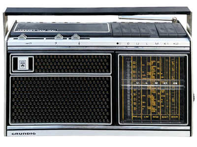 Grundig Concert Boy 110 Retro Radio Props, Prop Hire