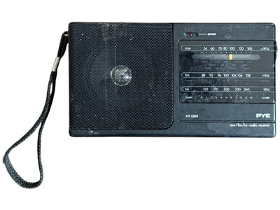 Retro Pye Radio Receiver Portable Radio Props, Prop Hire