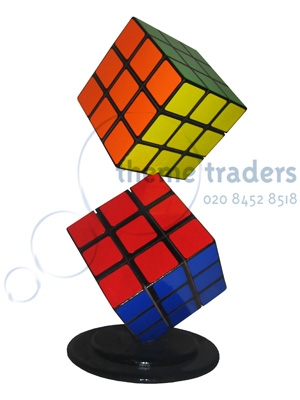 80s Cube Table Centres Props, Prop Hire