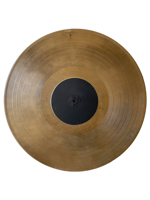 Gold 33 rpm Record Props, Prop Hire