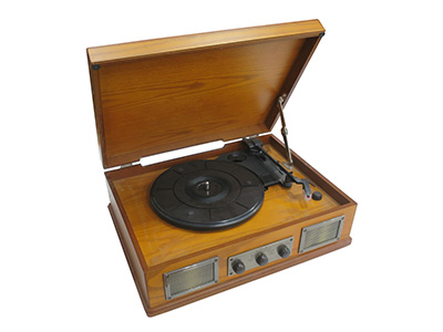 Retro Style Record Player Props, Prop Hire