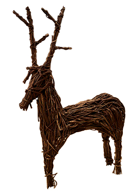 Small Wicker Reindeer Props, Prop Hire