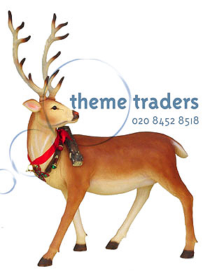 Grotto Reindeers Statues Props, Prop Hire