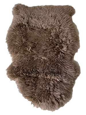 Caramel Faux Fur Rug Throw Props, Prop Hire