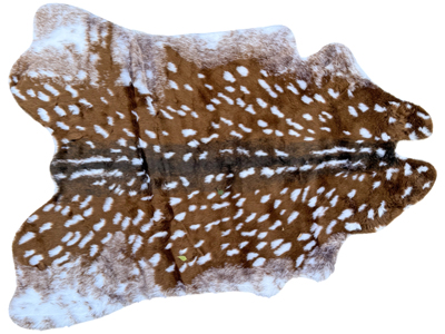 Reindeer Skin Faux Small Rug Pelt Props, Prop Hire
