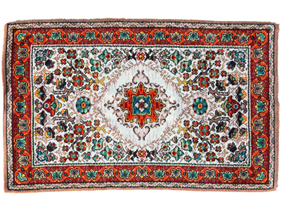 Thick Wool Individual Knot Bright Large Rug Props, Prop Hire