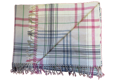 Light Tartan Blanket Props, Prop Hire