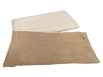 Hessian and Calico Thin Sacks Props, Prop Hire