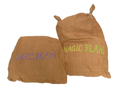 Magic Bean Sacks Props, Prop Hire