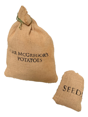 McGregors Potatoes Sacks Props, Prop Hire