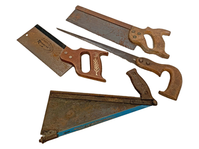 Vintage Carpentry Saws Props, Prop Hire