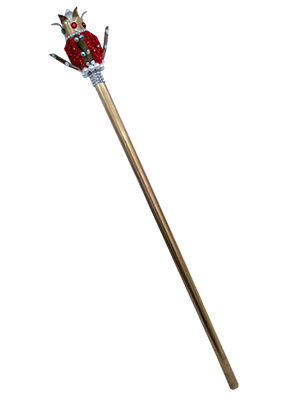 Red Sphere Golden Sceptre Props, Prop Hire