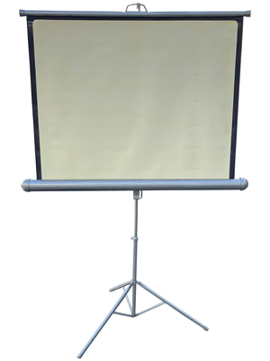 Retro Portable Fold Out Projection Screen Props, Prop Hire