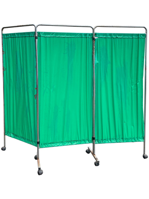 Medical Booth 3 Part Screen Props, Prop Hire