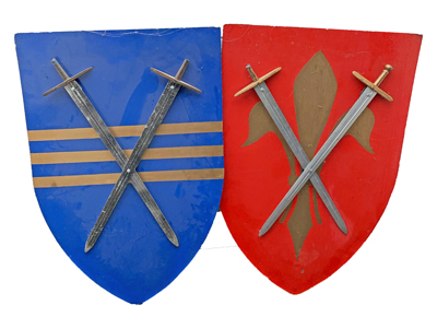 Shield with Crossed Swords Props, Prop Hire