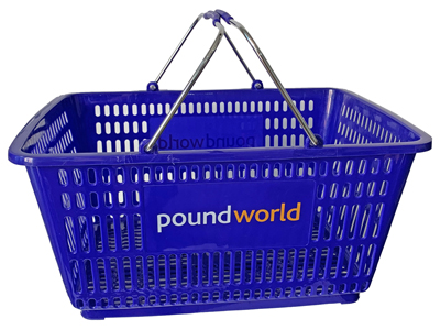 Plastic Supermarket Shopping Baskets Props, Prop Hire