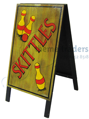 Skittles A Frame Sign Props, Prop Hire