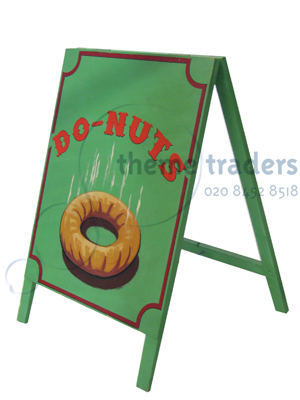 DoNuts A Frame Sign Props, Prop Hire