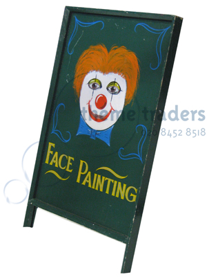 Face Painting A Frame Sign Props, Prop Hire