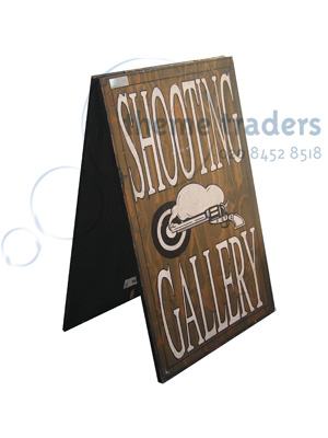 Shooting Gallery Sign Props, Prop Hire